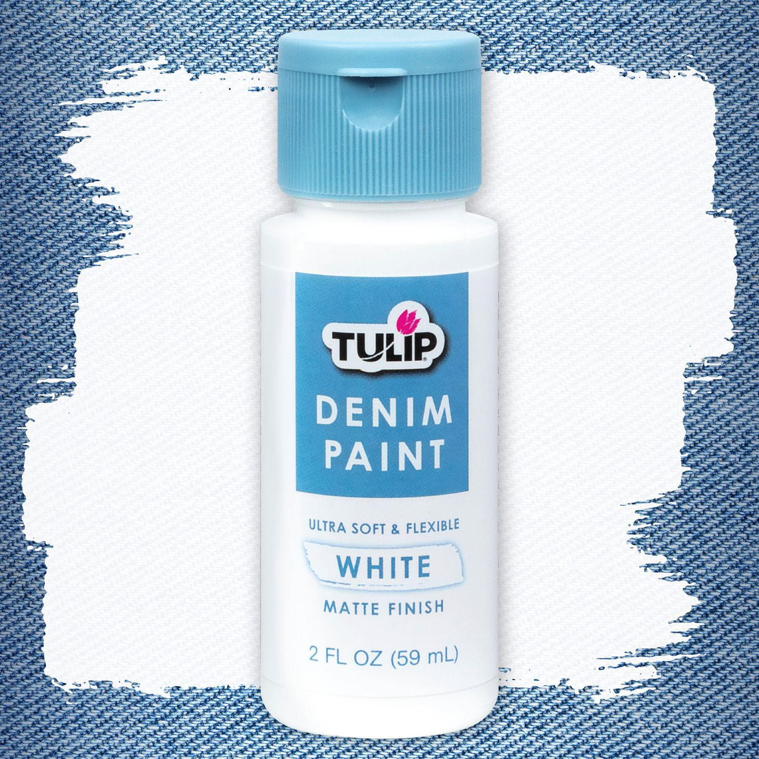 Tulip Trousse de peinture et pochoirs pour denim, 8 pièces, adultes, art au pochoir, peinture pour tissu