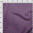 thumbnail image 3 of oneOone Silk Tabby Violet Fabric Onam Kathakali Craft Projects Decor Fabric Printed By The Yard 42 Inch Wide, 3 of 4