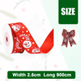thumbnail image 2 of Ribbon Christmas Wrapping Ribbon Christmas Crafts Decoration Ribbon for Festive Home Decorations, 2 of 5