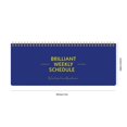thumbnail image 2 of Office Supplies 2025 Border New English Long Weekly Plan Simple Coil Note Time Management Ledger Craft Kits Clearance, 2 of 3