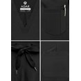 thumbnail image 4 of Adar Addition Go-Everyday Scrub Set for Men - Stylish Scrub Top & Cargo Scrub Pants - A9800 - Black - 2X, 4 of 7