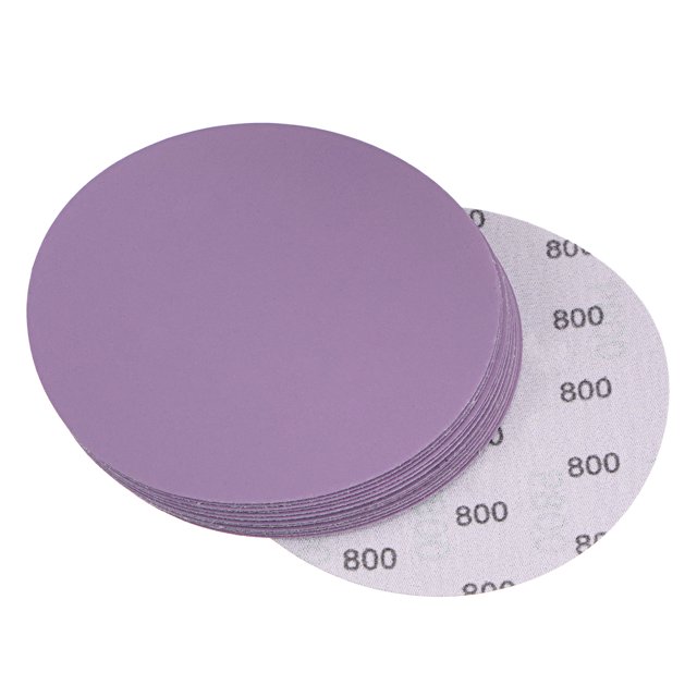 Unique Bargains 15 Pack 5-Inch Purple Sanding Discs 800 Grits Hook & Loop Professional Aluminum Oxide Sandpaper