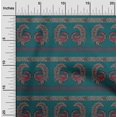 thumbnail image 1 of oneOone Viscose Chiffon Fabric Peacock Block Decor Fabric Printed BTY 42 Inch Wide, 1 of 4