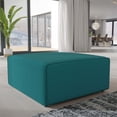 thumbnail image 2 of Modway Mingle Ottoman en Tissu de Polyester de Style Moderne, Fini Bleu Sarcelle, 2 of 4