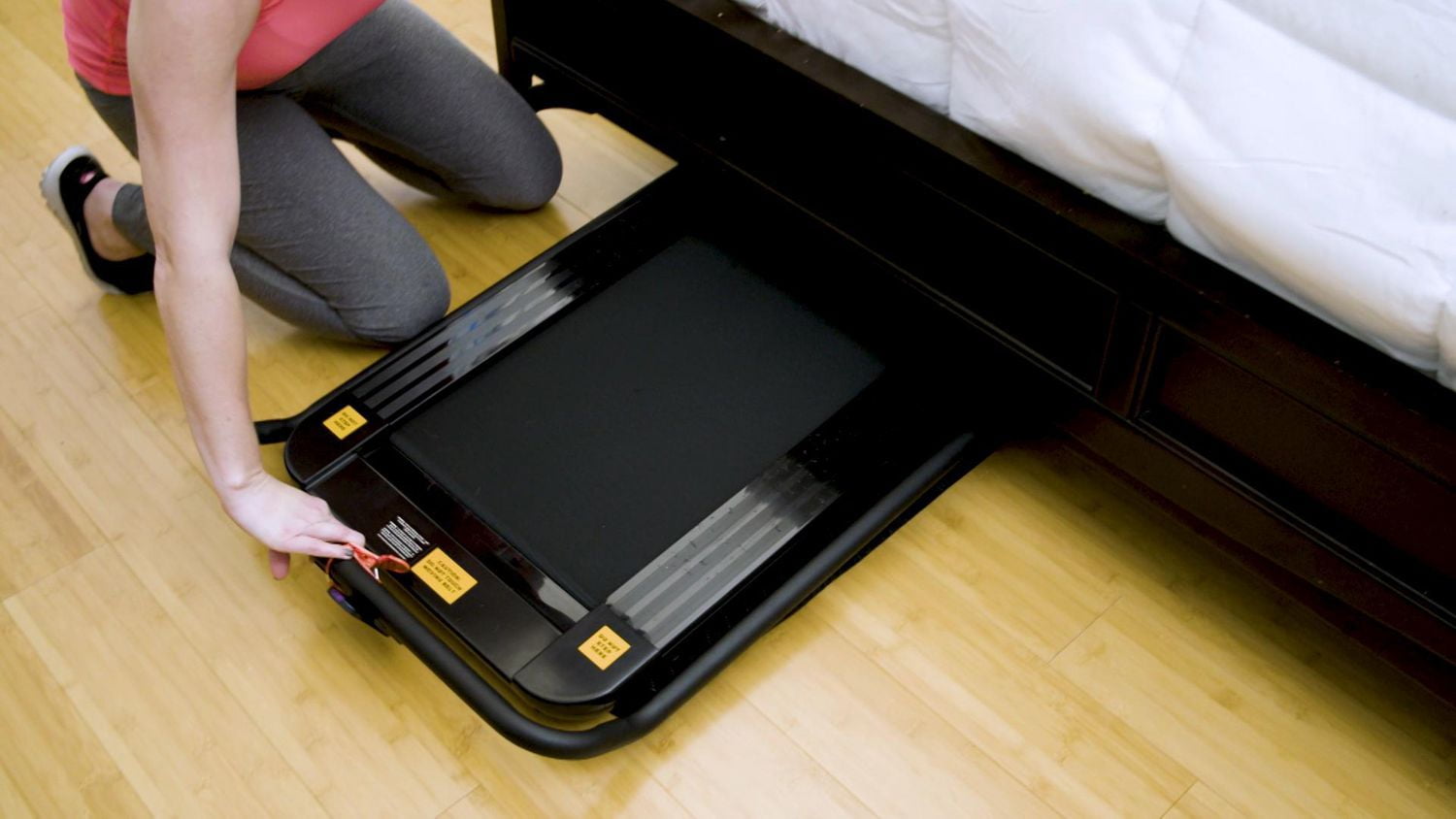 FitNation Slimline Pro Folding Walking Treadmill and FREE 30-day trial of Echelon FitPass membership