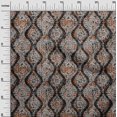 thumbnail image 3 of oneOone Cotton Jersey Orange Fabric Block Craft Projects Decor Fabric Printed By The Yard 58 Inch Wide, 3 of 5