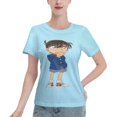 thumbnail image 1 of T-Shirt Basique à Manches Courtes pour Femmes Detective Conan Conan, 1 of 6