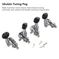 thumbnail image 3 of Ukulele Tuning Peg, Ukulele Knob Précis Tune 2L2R Métal Fermé Classique pour la Performance, 3 of 8