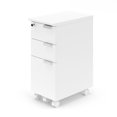 thumbnail image 1 of Safco Resi Ped Classeur Roulant à 3 Tiroirs Verrouillable pour Bureau à Domicile, Blanc, 1 of 7