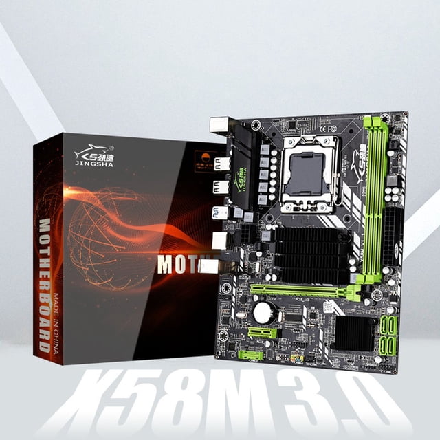 X58M Motherboard 3.0 MATX Desktop Mainboard Support DDR3 LGA 1366 Support AMD RX Series With USB 3.0