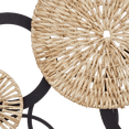 thumbnail image 3 of Bouclair Natural & Black Rattan and Metal Circles Wall Art, 3 of 3