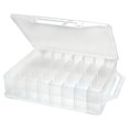 thumbnail image 1 of Caboodle Double Sided Clear Plastic Thread Organizer w/ 46 Compartments, 1 of 5
