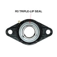 thumbnail image 3 of MAPLE ACE UCFL202-10 R3 Triple-Lip Seal Flange Bearing 5/8" Bore 2-Bolt Solid, 3 of 5