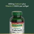 thumbnail image 2 of NATURE'S BOUNTY Calcium Plus Vitamin D3, Absorbable, 1200 mg, Helps Bones & Teeth, Softgels, 2 of 6