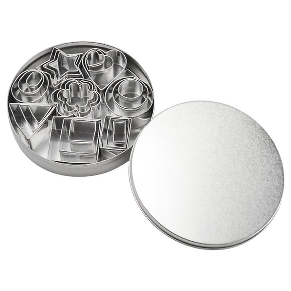 24 Pcs Stainless Steel Cake Biscuit Cookie Cutter Mold DIY Baking Pastry Tool