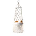 thumbnail image 2 of Macrame Cat Hammock Bed Hanging Window Perch for Large Cats and Small Pets Indoor Outdoor, 2 of 8