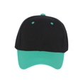 thumbnail image 2 of Two-Tone   Adjustable Baseball Cap, Black Teal, 2 of 2