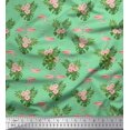 thumbnail image 1 of Soimoi Polyester Crepe Fabric Floral & Cute Animals Cartoon Print Sewing Fabric Yard 42 Inch Wide, 1 of 1