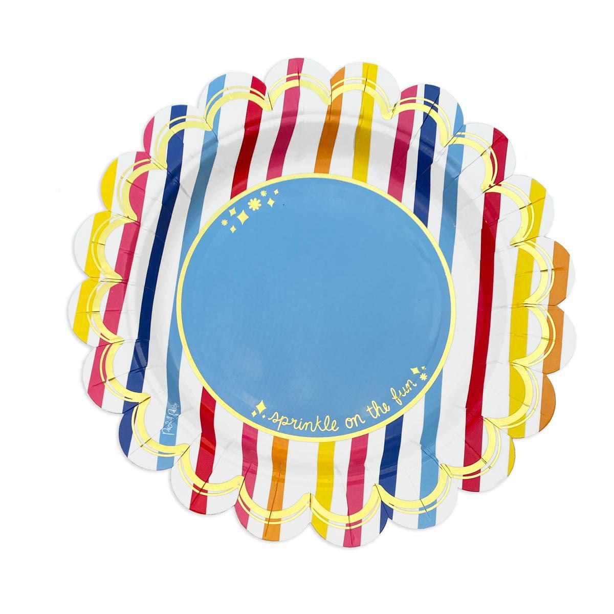Packed Party 10 Ct. 'Seeing Stripes' Paper Dessert Plates