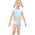 thumbnail image 1 of Maillot Tankini 2 Pcs pour Tout-Petites Filles Cendrillon Princesse, 1 of 6