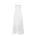 thumbnail image 4 of B91xZ Womens Summer Dresses Ruffle Cap Sleeve V Neck Swing A Line Cocktail Party Dresses,White S, 4 of 4