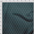 thumbnail image 4 of oneOone Rayon Teal Blue Fabric Geometric Fabric For Sewing Printed Craft Fabric By The Yard 56 Inch Wide, 4 of 4