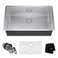 thumbnail image 1 of Kraus 32 Inch Rectangular Undermount Single Bowl Stainless Steel Kitchen Sink, 1 of 5