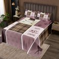 thumbnail image 2 of Erosebridal Animal Deer Coverlet Set Queen,Happy Camping Bedding Set,Geometric Buffalo Decor,3pcs, 2 of 5