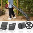 thumbnail image 3 of Gymax Fauteuil Inclinable de Patio Extérieur Chaise Longue Pliante Réglable avec 2 Roues, 3 of 9