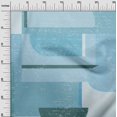 thumbnail image 3 of oneOone Silk Tabby Light Blue Fabric Geometric Abstract Random Shapes Sewing Material Print Fabric By The Yard 42 Inch Wide, 3 of 4