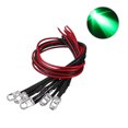 thumbnail image 3 of Shisuyan Pre Wired Led Lights Green 10Pcs 0.2In, 3 of 8