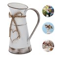 thumbnail image 3 of MasteelfCA Vintage Style Metal Flower Vase Iron Flower Pot Desktop Flower Bucket Ornament, 3 of 8
