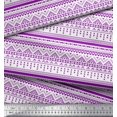 thumbnail image 2 of Soimoi Purple Heavy Canvas Fabric Aztec Geometric Fabric Prints By Yard 58 Inch Wide, 2 of 3