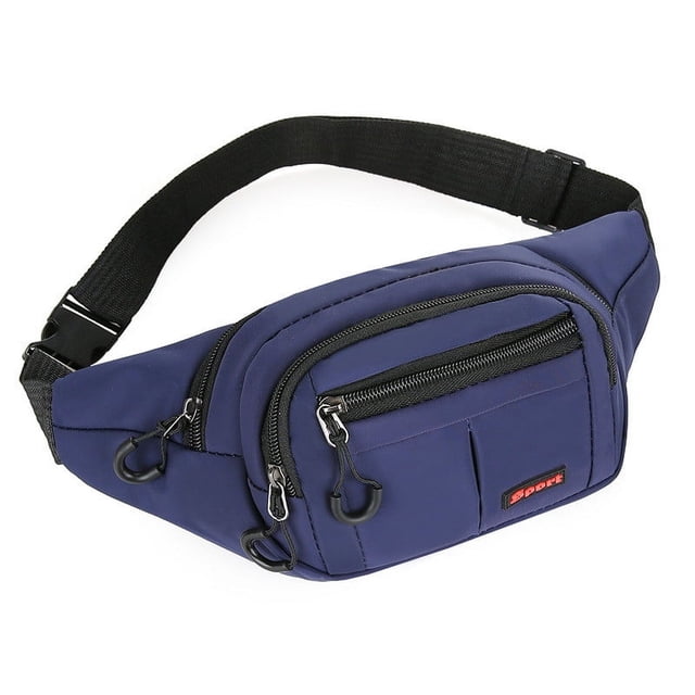U-115 Blue Running Waist Sports Shoulder Bag With Anti Theft Features Lightweight Durable Material For Hiking Commuting Needs #14442