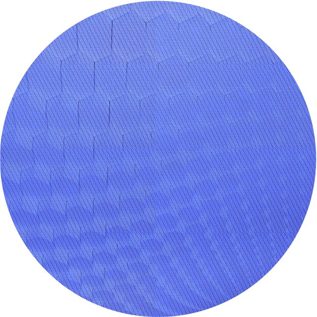 Ahgly Company Tapis Rond Lavable en Machine Intérieur Transitionnel Bleu Ciel, 4 Pieds Rond