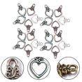 thumbnail image 3 of 60 Sets of Toggle Clasp Heart Shaped Closure Clasps DIY Alloy Jewelry Toggle Clasps, 3 of 8