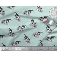 thumbnail image 2 of Soimoi Modal Satin Fabric Basset Hound Dog Print Fabric by The Yard 42 Inch Wide, 2 of 3