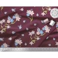 thumbnail image 1 of Soimoi Blue Moss Georgette Fabric Diamond Geometric Print Fabric by the Yard 42 Inch Wide, 1 of 3