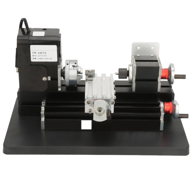 Mini Lathe, Mini Acrylic Metal 100-240V Mini Metal Lathe, 24W Mini Lathe For Soft Metal Plastic