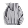 thumbnail image 3 of Rbaofujie Chandail à Capuchon pour Femme à Capuche avec Cordon, Mode, Manches Longues, Chandail à Capuchon Imprimé, Haut, Coa Gris, Chandails pour Femmes, 3 of 5