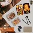 thumbnail image 4 of Air Fryer Accessories for Ninja Dual Air Fryer, Silicone Air Fryer Liners & Air Fryer Rack for Ninja Foodi DZ201 DZ401 DZ550 8-10QT, Include Tong, Paper Liner, Oil Brush, Suitable for Oven Microwave, 4 of 7