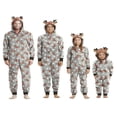 thumbnail image 1 of Ensembles de Pyjamas en Coton de Noël Vert pour Famille Adultes Enfants Chandail à Capuche Tenue de Nuit, 1 of 5