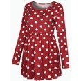 thumbnail image 4 of Jchiup Women's Maternity Tops Long Sleeve Side Ruching Round Neck Shirt, 4 of 6