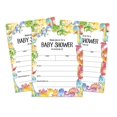 thumbnail image 1 of Inkdotpot 30 Fill In StyleBaby Shower Invitation Cards Dinosaur Jungle Animals Blank Invites, 1 of 7