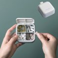thumbnail image 1 of Vitamin Organizer Box, Portable Pill Dispenser Case with 4 Large Compartments | Compact, Leakproof & Insulated Plastic Storage | Travel, Work, Outdoor Use, Easy Carry, Assorted Colors, 1 of 7