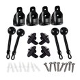 thumbnail image 3 of Siruishop 16Pcs Blinds & Shades Bungee Tie Down Ropes Set Universal Fixing Accessories Black, 3 of 8