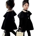 thumbnail image 3 of Beautyzll Manteau d'Hiver Robe pour Tout-Petites Filles 3-8 Ans Enfants Col à Revers Manteaux Vestes Longues, 3 of 9