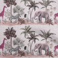 thumbnail image 1 of oneOone Tissu Jersey Viscose Brun Rose Foncé Tissu Robe Tropicale Tissu Imprimé Tissu au Mètre 60 Pouces de Large, 1 of 4