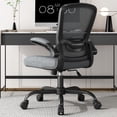 thumbnail image 1 of Office Chair, Ergonomic Desk Chair with Adjustable Lumbar Support, High Back Mesh Computer Chair with Flip-up Armrests-BIFMA Passed Task Chairs, Executive Chair for Home Office (Iron Gray, M, 1 of 9