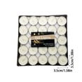 thumbnail image 3 of Tea Light Candles, Scented Candle, Home Decor, White, 50 Pack, Paraffin, 3.5cm Diameter, Tabletop, Romantic Party/Wedding, 3 of 4